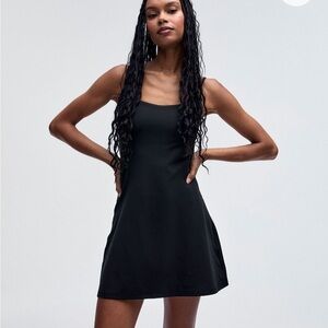 Lululemon Align Racerback Strappy Mini Tennis Dress Black 4